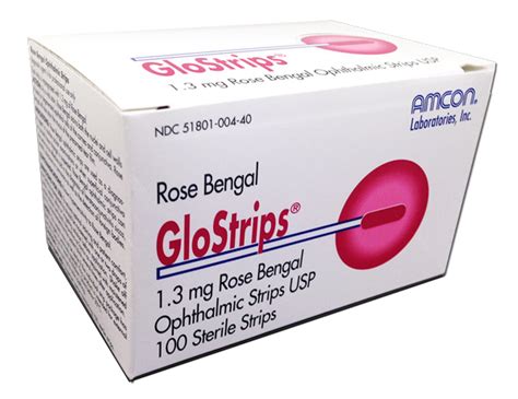 Rose Bengal Ophthalmic Strips