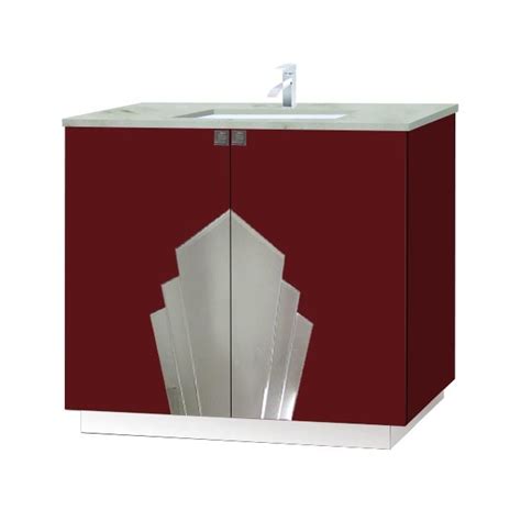 Lacquered vanity units, gold profiles and precious marble tops characterize this range. New Art Deco bathrooms vanity units & wall units & fitted ...