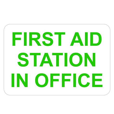 First Aid Station In Office American Sign Company