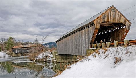 Covered Bridges In Vermont The Willard Twin Covered Bridges In North