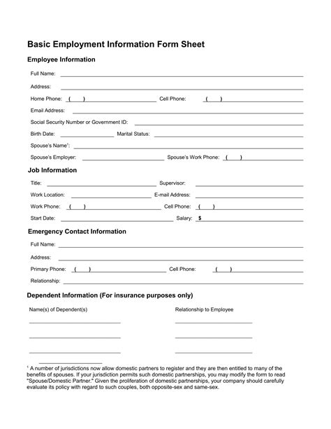 Please assist me in providing a simple guarantor's form format, which will be filled by employees guarantor/next of kin. FREE 13+ Employee Information Forms in MS Word | PDF