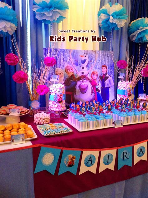 Kids Party Hub Disney Frozen Themed Party Airahs 7th Birthday