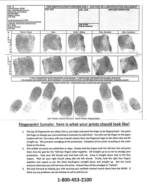 Fingerprinting Procedure For Overseas Rcmp Accredited Fingerprinting