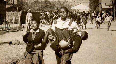 It is a pretty intense and famous picture taken on 16 june 1976 of an innocent and lifeless hector pieterson. The Ruby Orchard: Youth Day