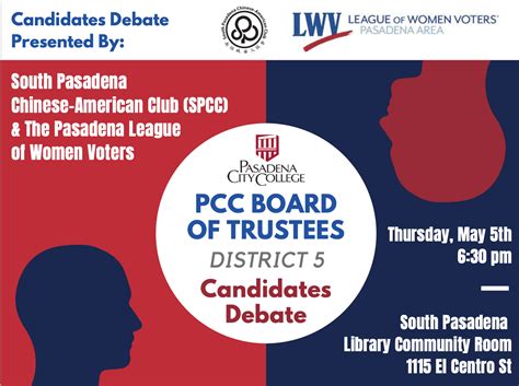 Pcc Board Of Trustees District 5 Candidates Debate City Hall Scoop