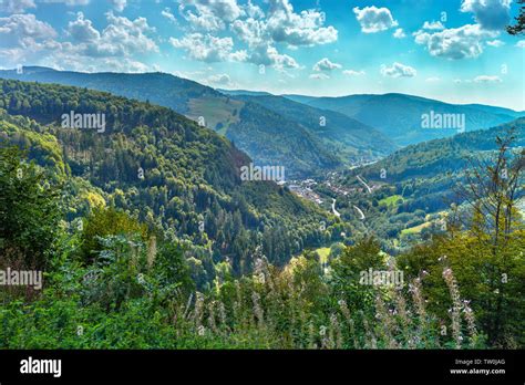Panorama Of Todtnau In Southern Black Forest Germany Wiesental Valley