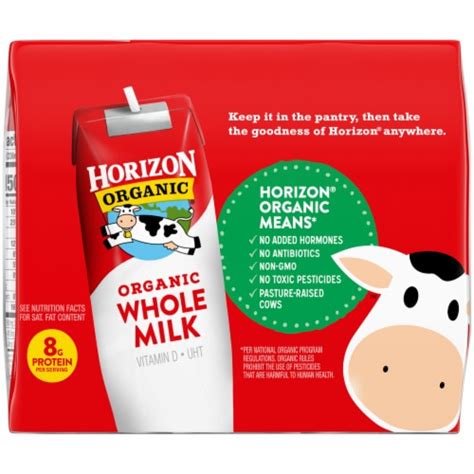 Horizon Organic Whole Milk 6 Ct 8 Fl Oz Foods Co
