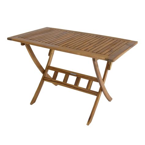 Edson garden side table, cement and metal. Folding Wooden Garden Table Rectangle - savvysurf.co.uk