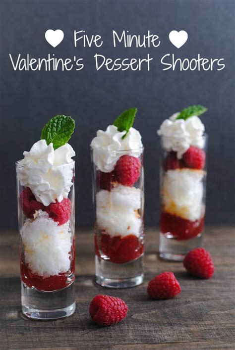 Five Minute Valentines Day Dessert Shooters Foxes Love Lemons