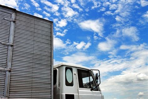 Truck Over Cloudy Blue Sky Stock Photo Image Of Outdoors 11474902
