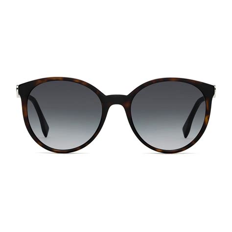 Fendi Womens Sunglasses Dark Havana Dark Gray Gradient Womens Designer Sunglasses
