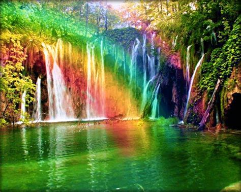 Rainbow Water Fall Download Hd Wallpapers And Free Images