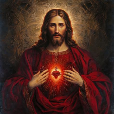 Sacred Heart of Jesus 2023 square Format - Etsy