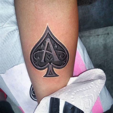 Ace Tattoo By Chrystal Miztat Forearm Tattoos Body Art Tattoos