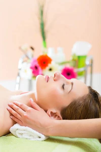 Woman Getting Head Massage Stock Image Everypixel