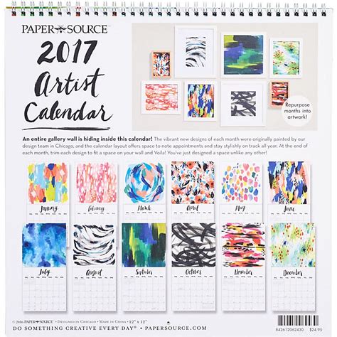 Sku 842612062430 Alternative View Artist Calendar Wall Calendar