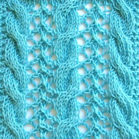 Knit the next two stitches together as if they were one stitch. Pattern from history - lace with cables | Knitting Blog ...
