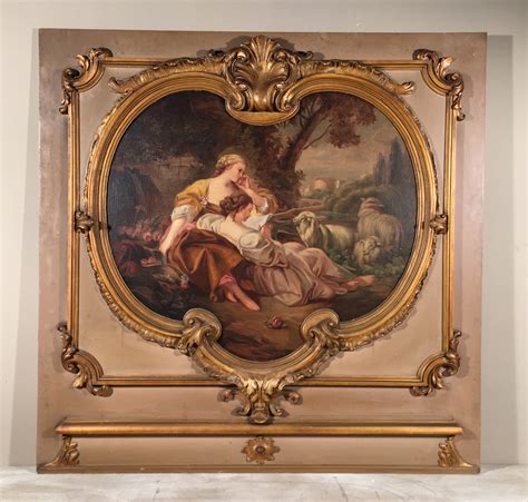 Pair Italian Rococo Paintings