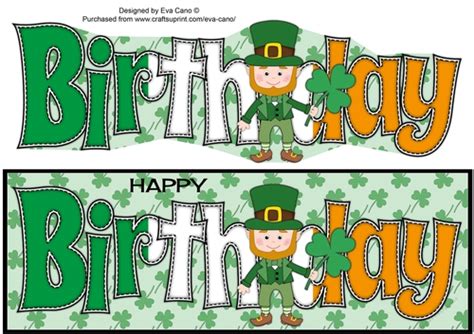 Irish Leprechaun Birthday Large Dl Cup1017640750 Craftsuprint
