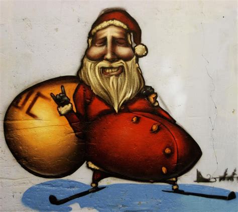 Santa Claus — Christmas Graffiti Street Art Street Art Graffiti Art Art