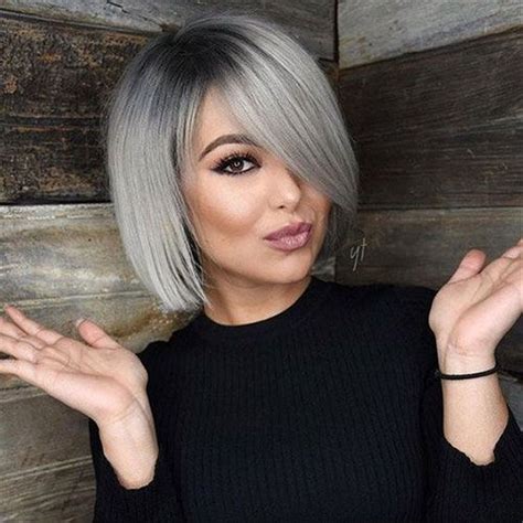 30 Newest Short Haircuts Ideas For Women Grey Hair Color Hair