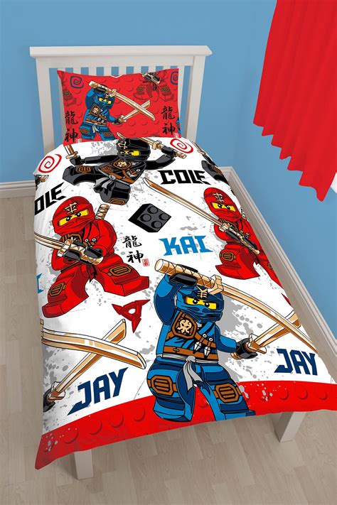 New Lego Ninjago Warrior Single Duvet Quilt Cover Set Boys Kids