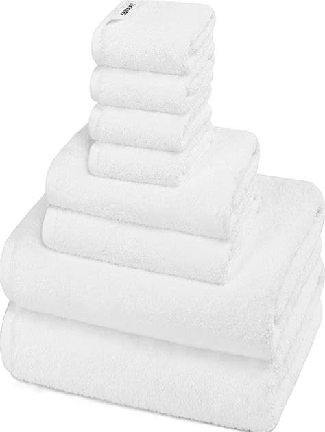 Semaxe 100 Cotton Bath Towel Set Include 2 Bath Towels 2 Hand Towels