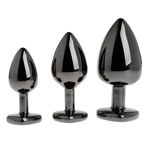 Alloy Anal Sex Toy Huge Butt Plug Decorat Trainer Kit For Adult Women