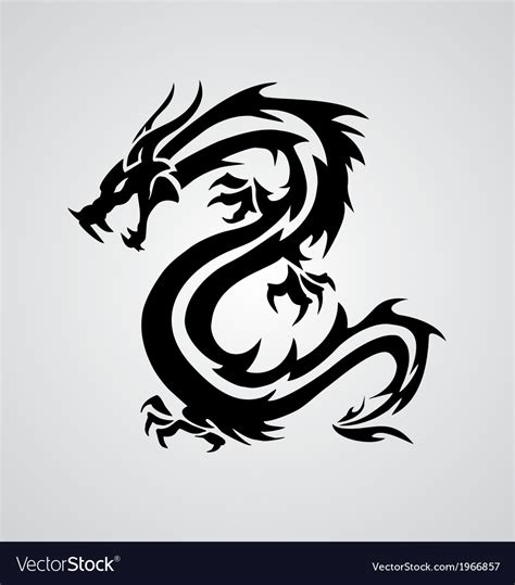 Even though dragon logo design is strange to you, you are capable of creating fabulous logo designs with designevo's logo maker. Tribal dragon Royalty Free Vector Image - VectorStock