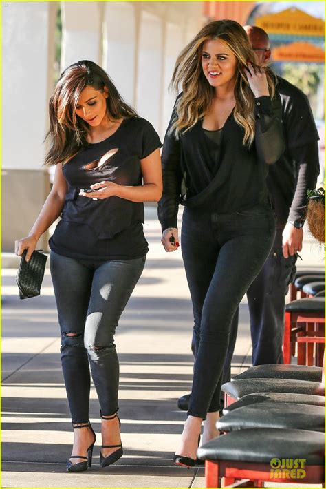 Kim Kardashian Bares Cleavage In Black Cut Out Shirt Photo 3049295