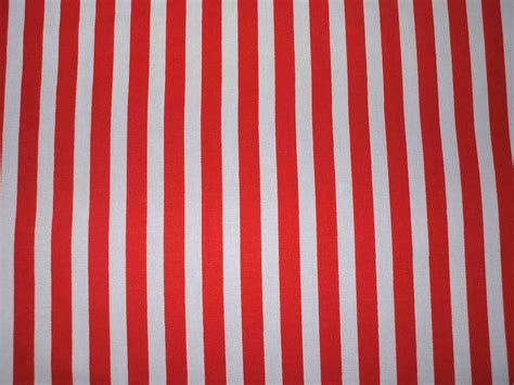 Red With White Stripe 100 Cotton Fabric