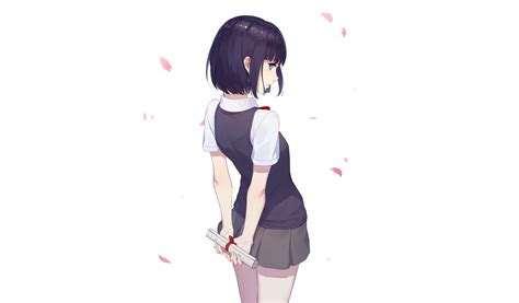 School Uniform Anime Girl Wallpaper Coolwallpapersme