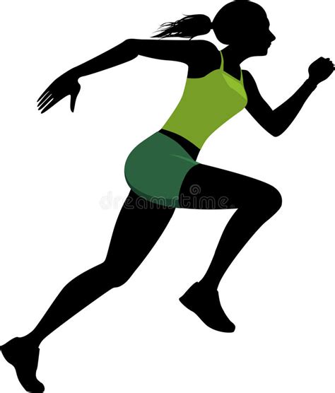 Download Female runner silhouette stock vector. Illustration of runner - 39259274