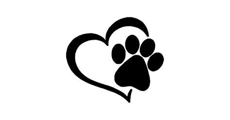 Heart Paw Shirt I Love Dogs Paw Print Heart Dog Puppy Dog Posters