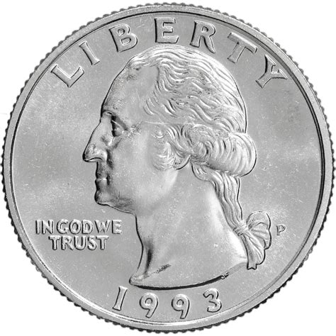 1993 P Washington Quarter Bu Us Coin Dave S Collectible Coins
