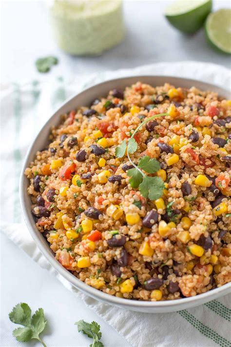 The spices mexican couscous is a one bowl dinner that is super easy and quick to make. Mexican Quinoa Recipe (Dairy Free, Vegan) - Simply Whisked ...