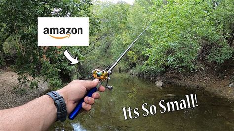 Fishing With The Smallest Rod On Amazon It Catches Fish Youtube