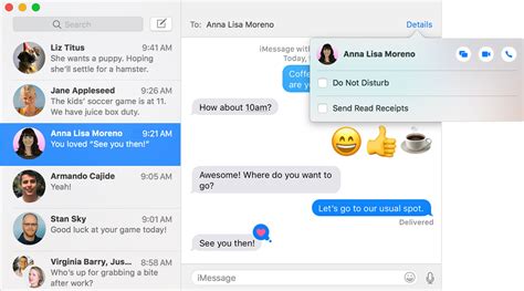 It also lets you share your location with someone, either indefinitely or for a set duration. Use Messages with your Mac - Apple Support