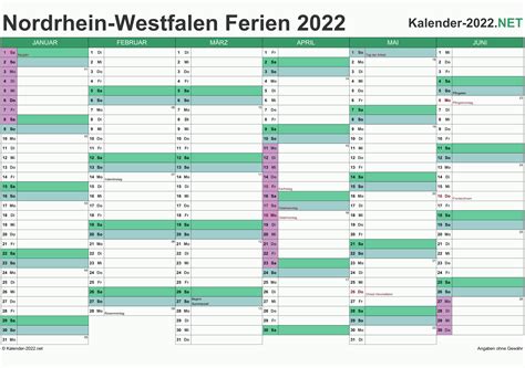Hier finden sie termine der ferien nrw 2021, 2022, 2023. FERIEN Nordrhein-Westfalen 2022 - Ferienkalender & Übersicht