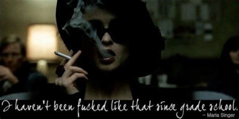 Marla singer is a nihilistic woman that the narrator meets while going to support groups. Fight Club | Fight club quotes, Best movie quotes, Fight club