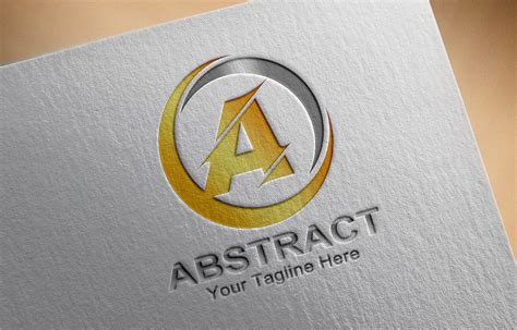 abstract letter  logo design  psd graphicsfamily