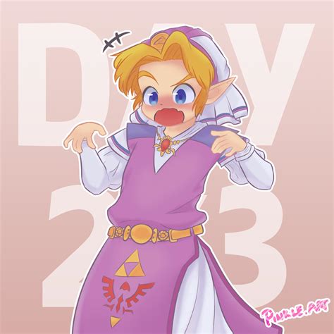 Oot Oc Linktober Days 23 Princesstime — Crossdressing Link That