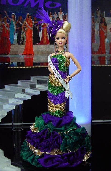 Miss New Orleans 2013 No 2 Dress Barbie Miss Barbie Fashion