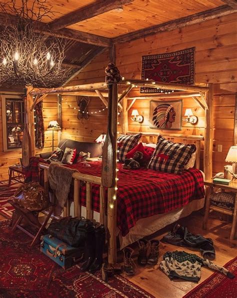 30 Cool Cabin Style Design Ideas Log Cabin Bedrooms Cabin Decor