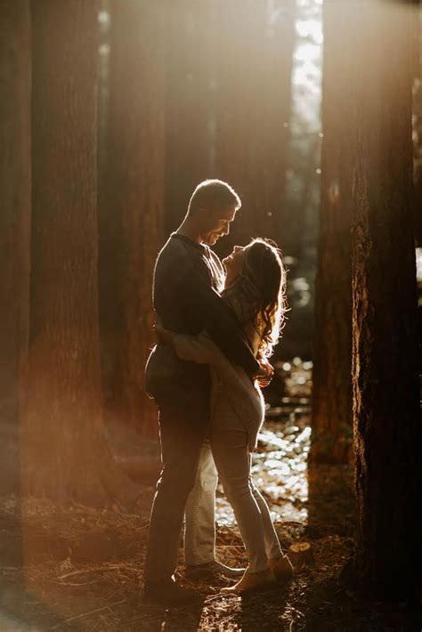 PNW Forest Engagement Session Woods Photography Forest Engagement