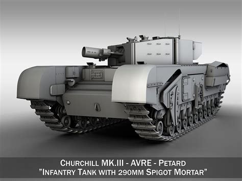 Mki Churchill Mkiii Avre Petard 3d Cgtrader