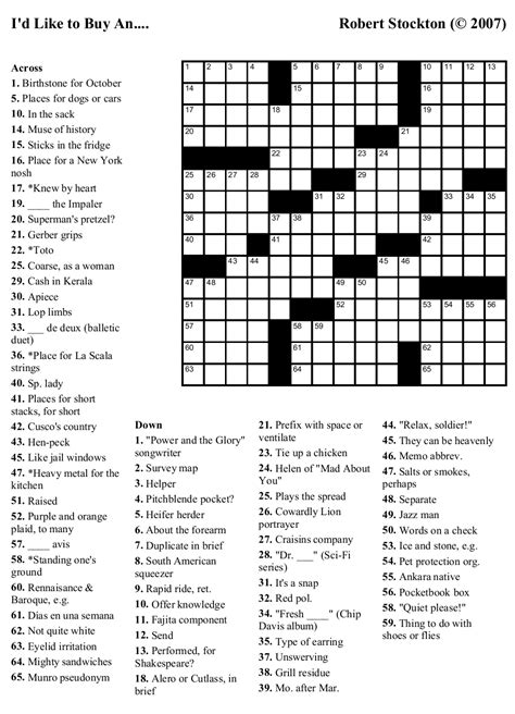 Your favourite crusader crossword, plus many more puzzles and games, including all time favourites like the quick crossword, daily sudoku, mahjong puzzles, card games and a wide variety of arcade and logic games. Printable Car Crossword Puzzles | Printable Crossword Puzzles