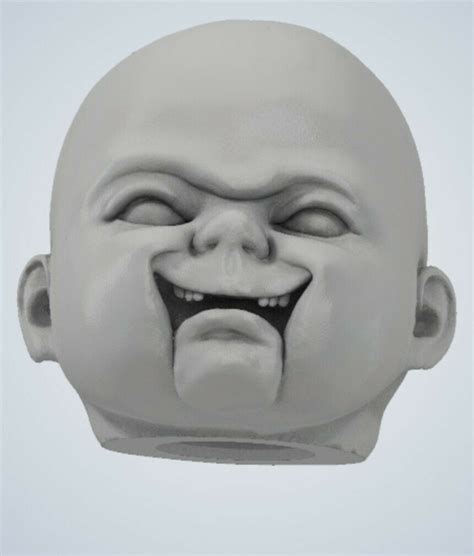 Stl File Demonic Toys Baby Oopsie Daisy Head Stl V2 👶・3d Printable