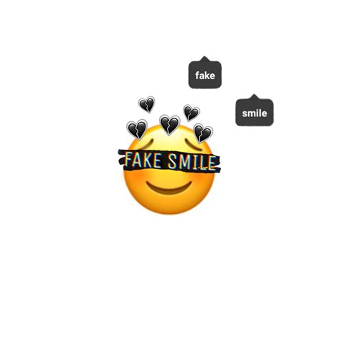 Emoji Fakesmile Fake Smile Hard Sticker By Vita