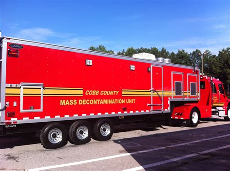 Mass Decon Training On New Hazmat Truck Emergency Vehicles Fire